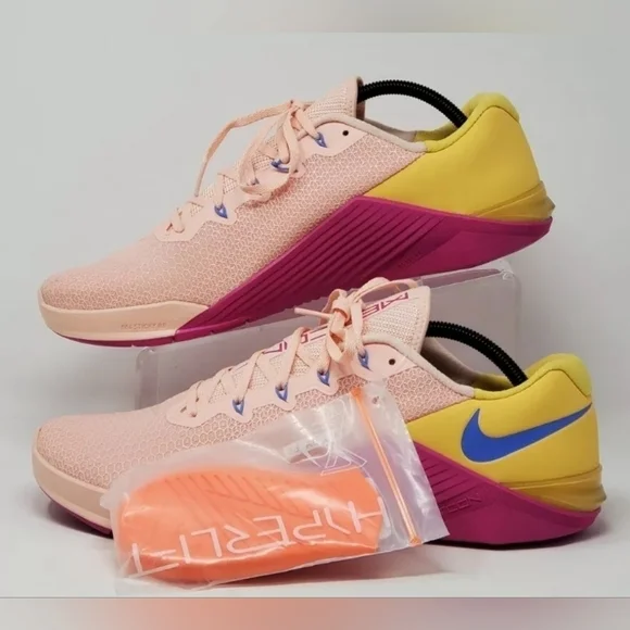Nike Metcon 5 Womens Size 14 Washed Coral Pink Gold Training AO2982-668 New - Picture 2 of 12